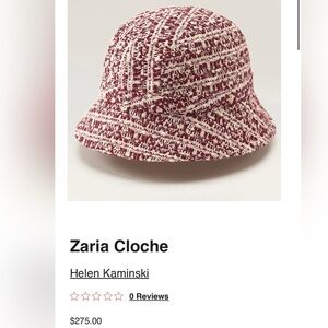 Helen Kaminski Zaria Cloche Hat NEW $275
